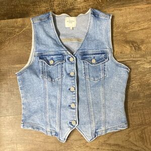 Hidden Brand denim vest from buckle
